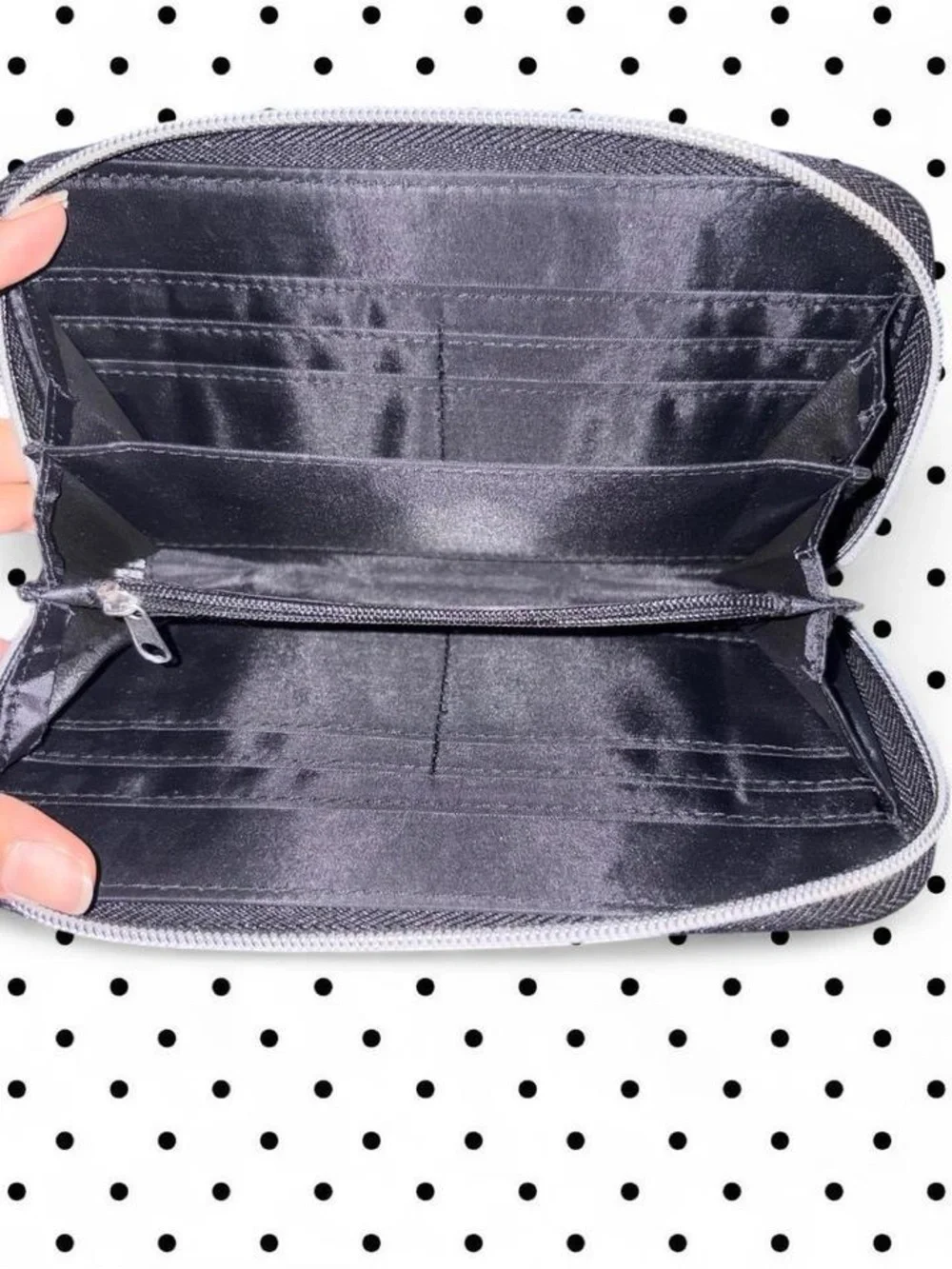 Jack skellington black and white wallet